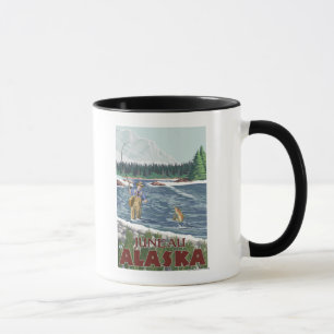 Fliegen-Fischer - Juneau, Alaska Tasse