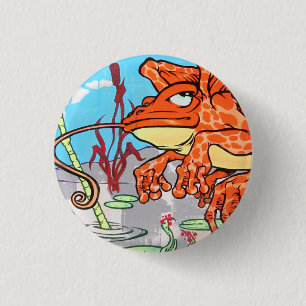 Fliegen-Frosch Button