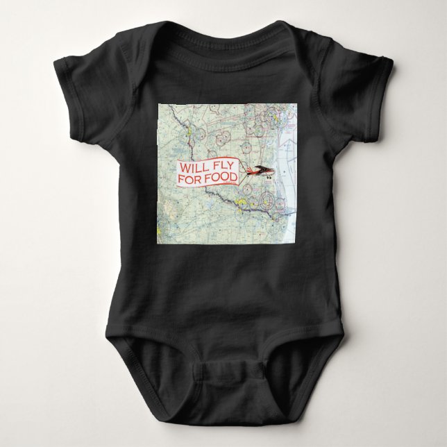 Fliegen für Baby Bodysuit Strampler (Vorderseite)