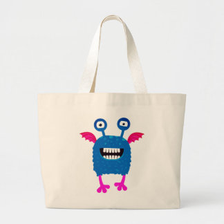 FLIEGEN GLÜCKLICH MONSTER INDIVIDUELLE NAME Tote B Jumbo Stoffbeutel