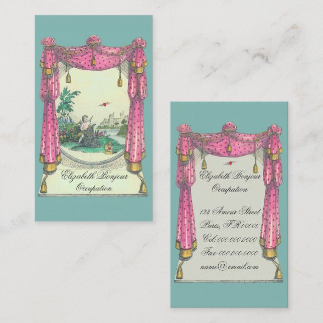 Fliegen-Herz - Visitenkarte (Vorne/Hinten)