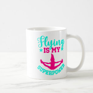 Fliegen ist meine Superkraft Cheer Flyer Cheerlead Kaffeetasse
