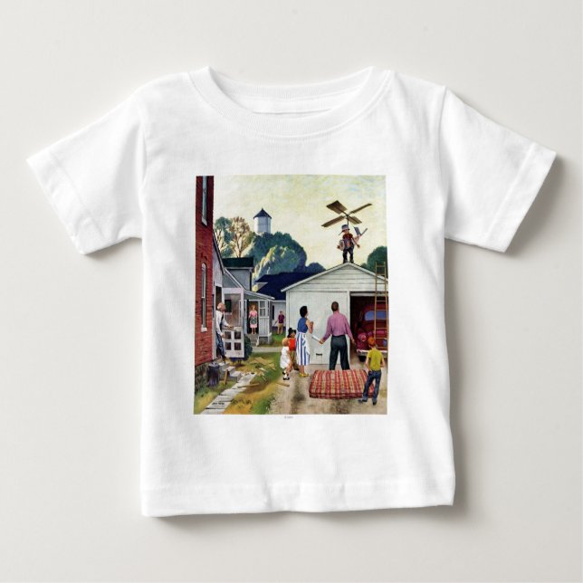 Fliegen lernen baby t-shirt (Vorderseite)