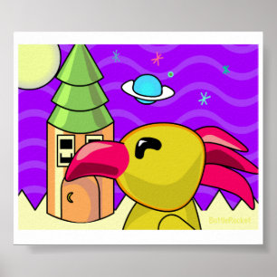 Fliegen-Mann Poster