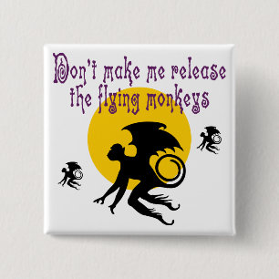 Fliegen Monkeys Knopf Button