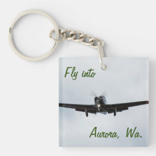 Fliegen nach Aurora, Washington Schlüsselanhänger