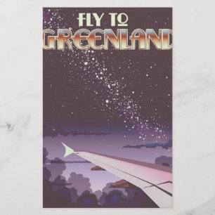 Fliegen nach Grönland Briefpapier