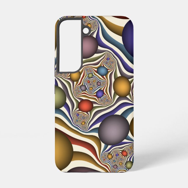 Fliegen nach oben, farbenfrohe moderne Kunst des A Samsung Galaxy Hülle (Rückseite)
