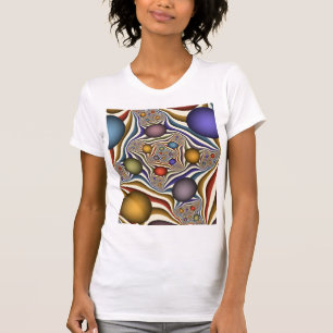 Fliegen nach oben, farbenfrohe moderne Kunst des A T-Shirt