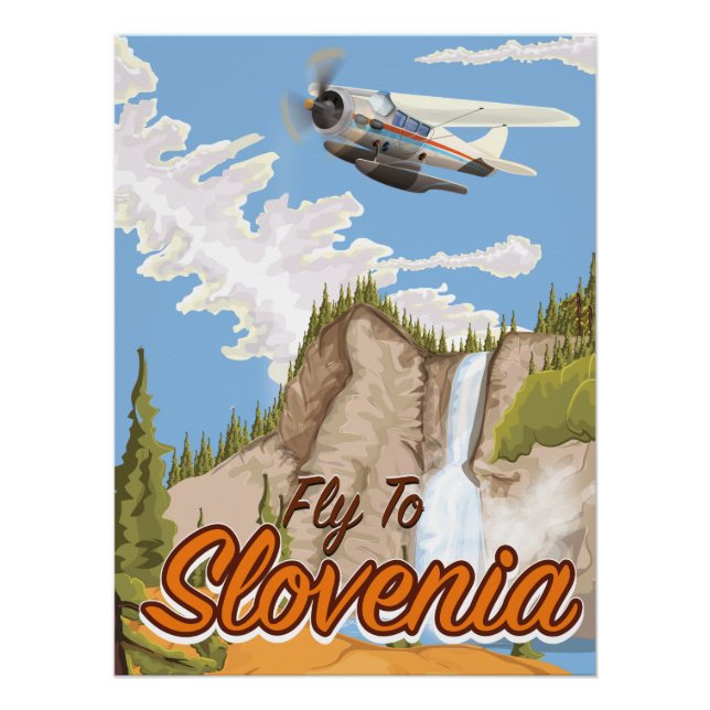 Fliegen nach Slowenien Poster (Vorderseite)
