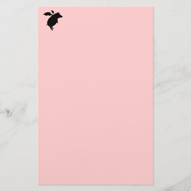 Fliegen piggy briefpapier (Vorderseite)