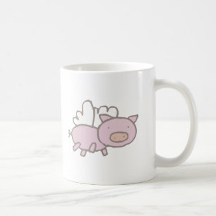 Fliegen Piggy Kaffeetasse