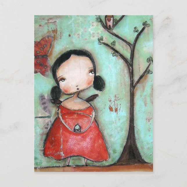 Fliegen Postkarte (Vorderseite)