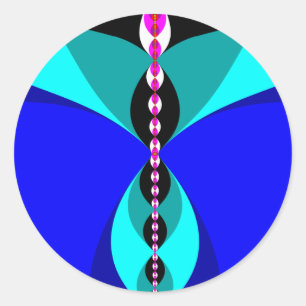 Fliegen Runder Aufkleber