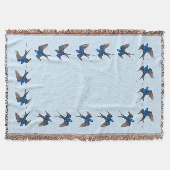 Fliegen-Scheunen-Schwalben Decke (Vorderseite)