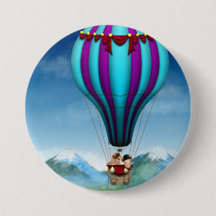 Fliegen-Schwein - Ballon - oben oben und weg Button