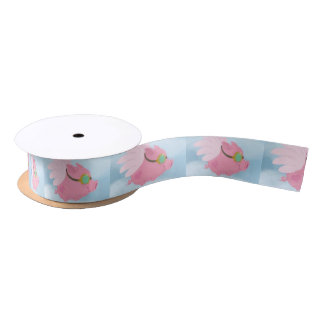 Fliegen-Schwein-Geschenk-Band Satinband