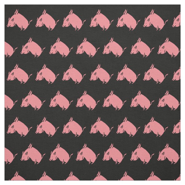 Fliegen-Schwein-Gewebe Stoff (Muster)