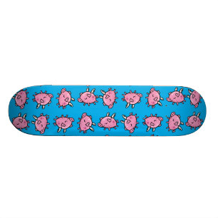 Fliegen-Schwein-Muster-Skateboard Skateboard