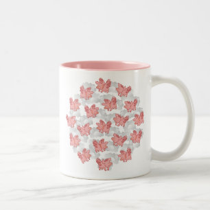 Fliegen-Schwein-Tasse, wählen Art/Farbe u. Zweifarbige Tasse