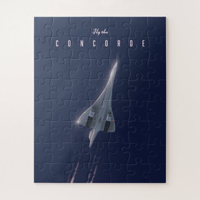 Fliegen Sie das Concorde Travel Poster (Vertikal)