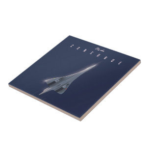 Fliegen Sie das Concorde Travel Poster Fliese