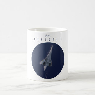 Fliegen Sie das Concorde Travel Poster Kaffeetasse