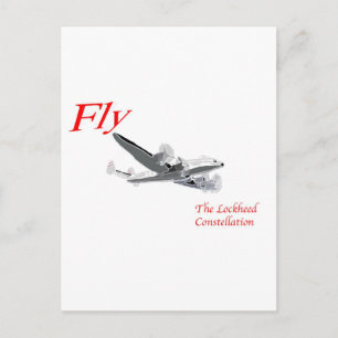 Fliegen Sie die Lockheed Constellation Postkarte