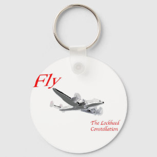 Fliegen Sie die Lockheed-Konstellation Schlüsselanhänger