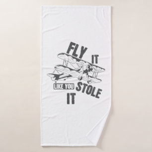 Fliegen Sie es, als ob Sie es gestohlen Pilot Badehandtuch