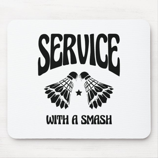 Fliegen Sie hoch mit jedem Shuttle Badminton Playe Mousepad (Vorne)