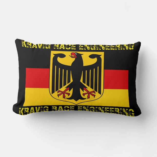 FLIEGEN SIE IHRE RACING FLAG AUF EINER KUSTOM-ANWE LENDENKISSEN (Vorderseite)
