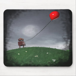 Fliegen Sie Ihren kleinen roten Baloon Mousepad
