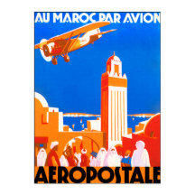 Fliegen Sie Marokko Air. Aeropostale