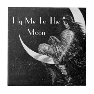 FLIEGEN SIE MICH AUCH DIE MOND-FLIESE FÜR FRAUEN FLIESE