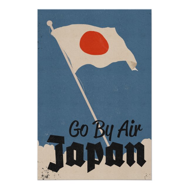 Fliegen Sie mit Air Japan Poster (Vorderseite)