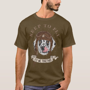 Fliegen Sie mit mir zusammen Vintage gestylter Dal T-Shirt