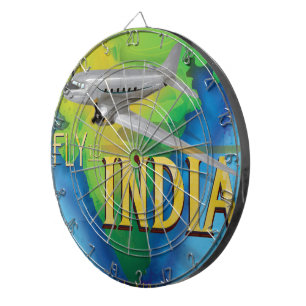 Fliegen Sie nach Indien Dartscheibe