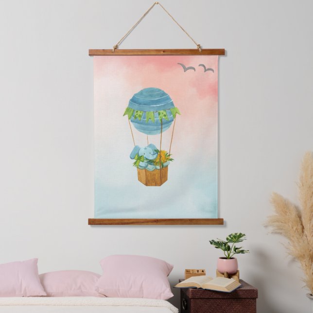 Fliegen Sie so hoch wie möglich Wandteppich Mit Holzrahmen (Schlafzimmer)