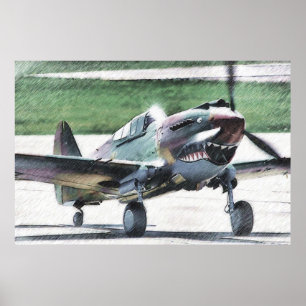 Fliegen-Tiger - AVG Poster