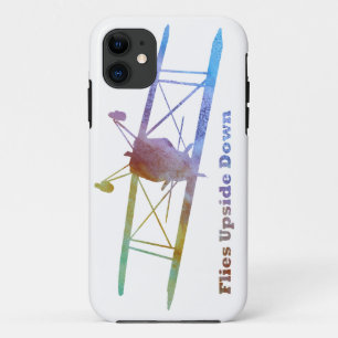 "Fliegen-umgedrehter" Doppeldecker iPhone 11 Hülle
