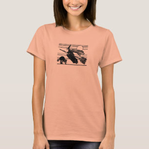 Fliegen von Hexenhappy Halloween-Shirt T-Shirt