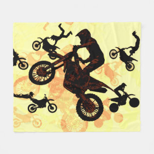 Fliegen wagen - Motocross Stunts Fleecedecke