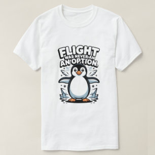 Fliegen war nie eine Option Lustiges Pinguin T-Shi T-Shirt