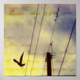 Fliegen weg poster