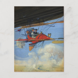 Fliegen weg postkarte