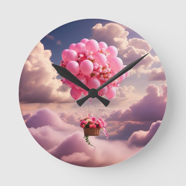 Fliegen weg runde wanduhr (Vorderseite)