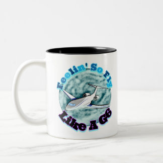 Fliegen wie ein G6 Zweifarbige Tasse