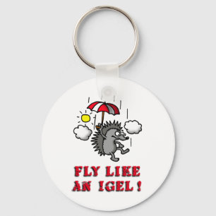 Fliegen wie ein Gel Schlüsselanhänger