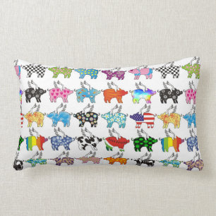 Fliegenalle Schweine pillow in Folge Lendenkissen